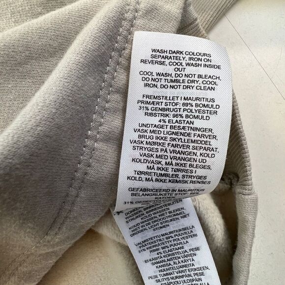 Gymshark Womens Cropped Training Athletic Fleece Hoodie Taupe Neutral Size Small - Picture 7 of 8